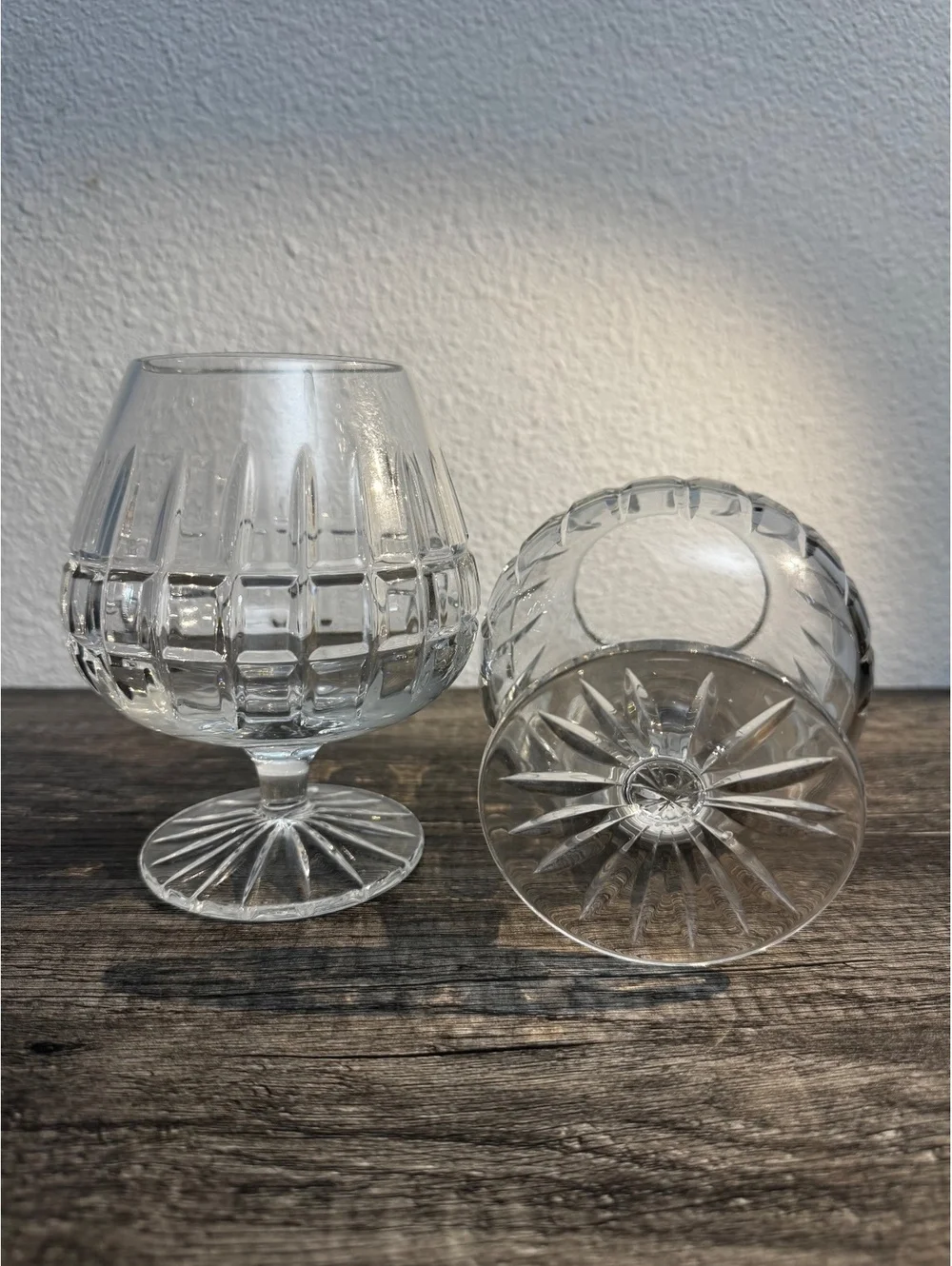 Mikasa Arctic Lights Crystal Brandy Cognac Snifters 5.75” Set of 2